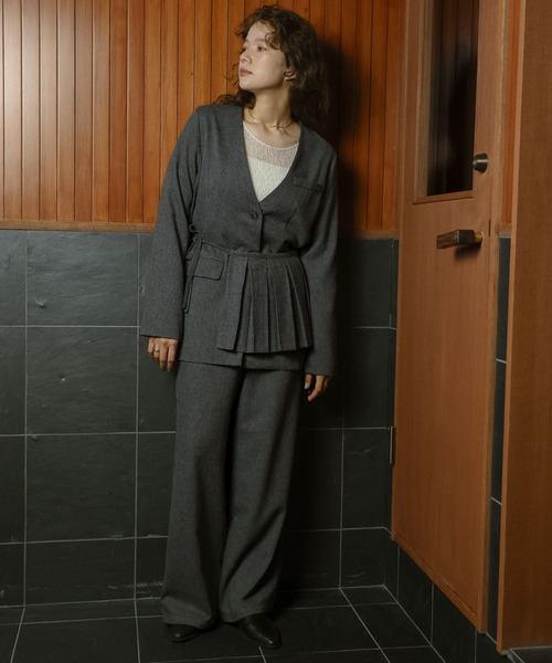 select MOCA（セレクトモカ） ベルト ツイードプリーツベルト