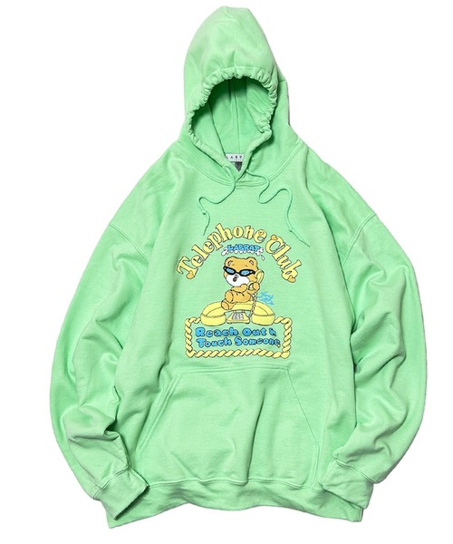 パーカー foxy illustrations × LABRAT 'Telephone Club' Hoodie レディース メンズ LABRAT パーカー foxy illustrations × 'Telephone Club' Hoodie