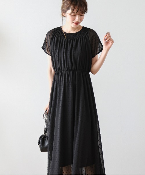 SUGAR BISKET（シュガービスケット） ワンピース 楊柳ドビードット