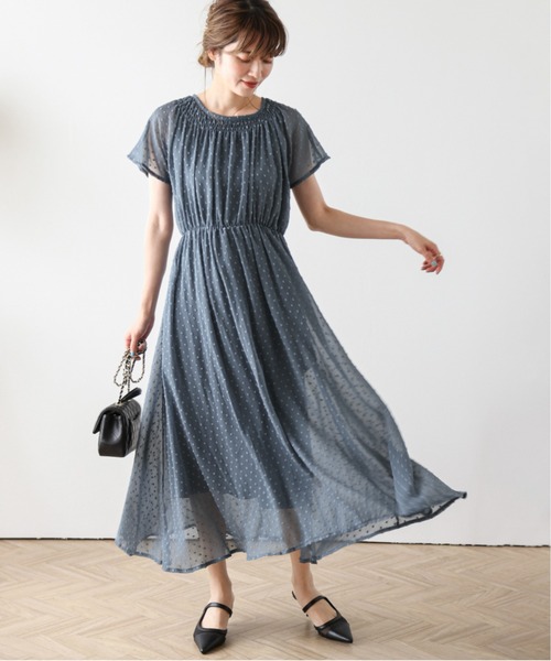 美品 ShareSpirit シェアースピリット シルク 楊柳 ワンピース 美品 ShareSpirit シェアースピリット シルク 楊柳 ワンピース
