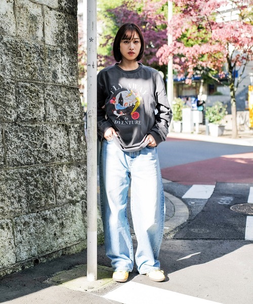 ピーターパン 古着 Tシャツ シルエット ディズニー FREAK'S STORE tシャツ 「DISNEY Perter Pan」 Fly Away