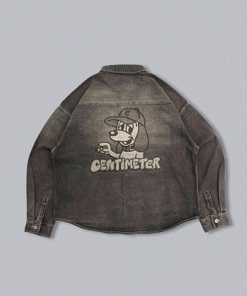 centimeter（センチメーター） シャツ CMT ruler washed denim L/S