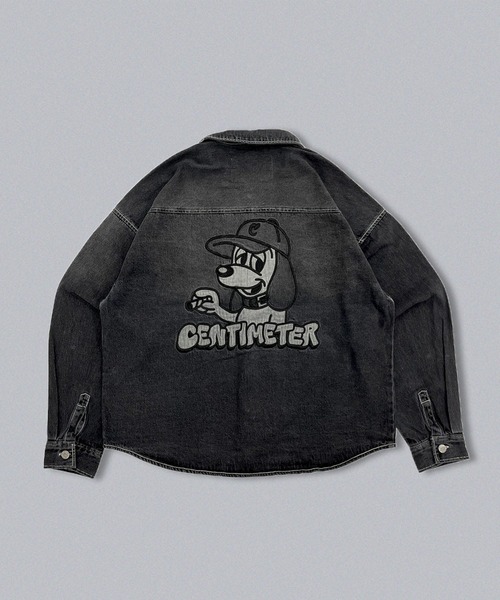 centimeter（センチメーター） シャツ CMT ruler washed denim L/S