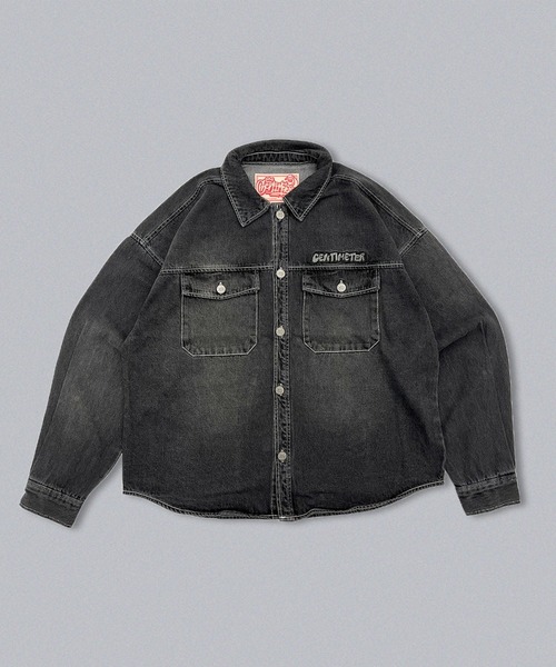 centimeter（センチメーター） シャツ CMT ruler washed denim L/S