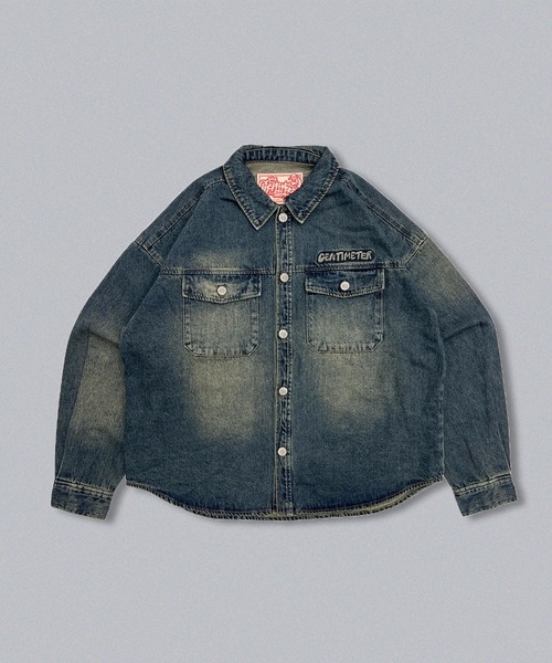 centimeter（センチメーター） シャツ CMT ruler washed denim L/S