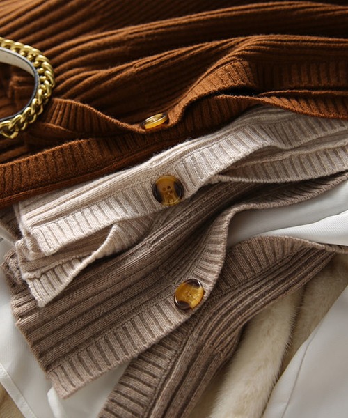 aimoha（アイモハ） ベスト ジレ サイドオープンニットベスト