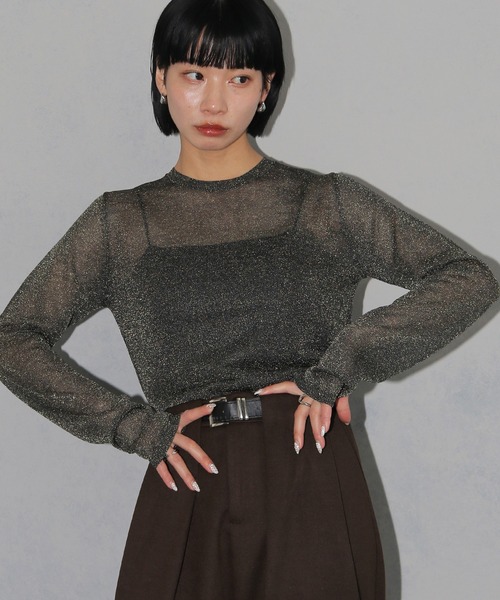 cheriella ニット セーター 「cheriella」ベーシックラメシアー