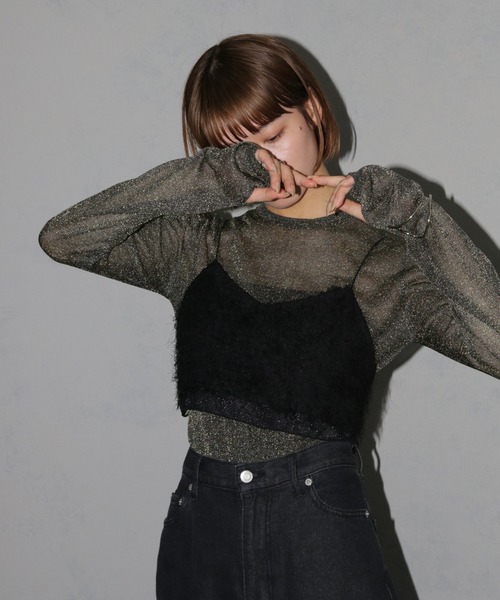 cheriella ニット セーター 「cheriella」ベーシックラメシアー