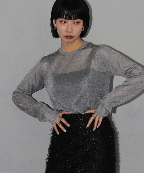 cheriella ニット セーター 「cheriella」ベーシックラメシアー