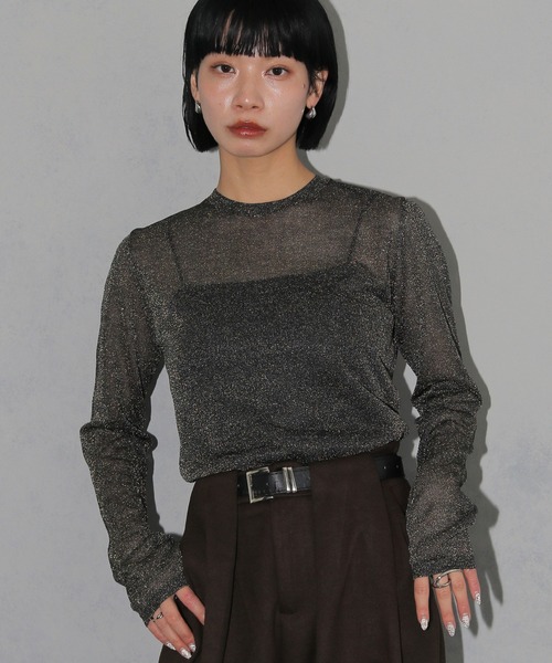 cheriella ニット セーター 「cheriella」ベーシックラメシアーニット