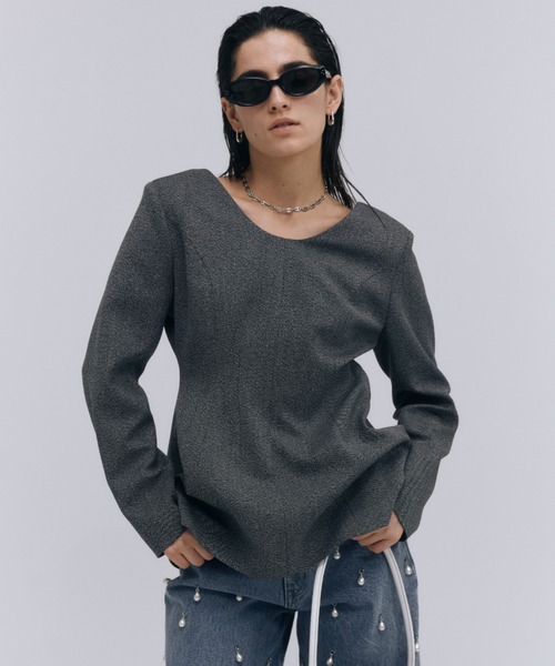 ブラウス シャツ 2WAY CONSCIOUS  PULLOVER/ツーウェイコンシャスプルオーバー レディース JOSE MOON ブラウス シャツ 2WAY CONSCIOUS PULLOVER/ツーウェイ