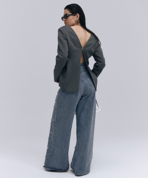 ブラウス シャツ 2WAY CONSCIOUS  PULLOVER/ツーウェイコンシャスプルオーバー レディース JOSE MOON ブラウス シャツ 2WAY CONSCIOUS PULLOVER/ツーウェイ