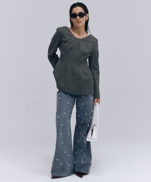 ブラウス シャツ 2WAY CONSCIOUS  PULLOVER/ツーウェイコンシャスプルオーバー レディース JOSE MOON ブラウス シャツ 2WAY CONSCIOUS PULLOVER/ツーウェイ