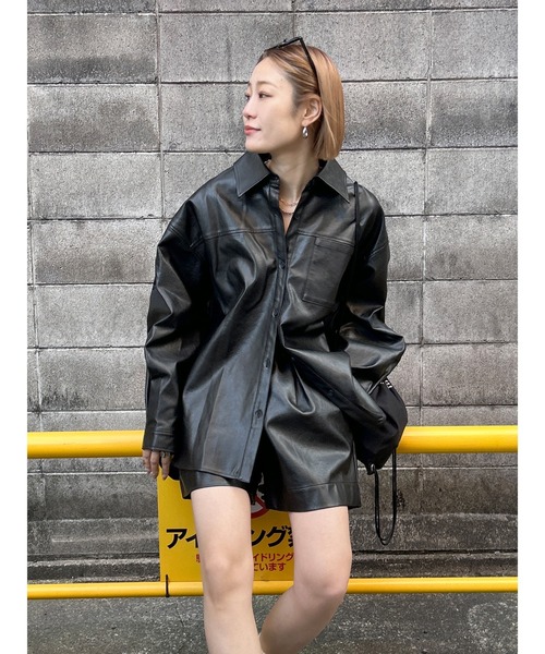 COS ショートスリーブレザーシャツ COS ショートスリーブレザーシャツ