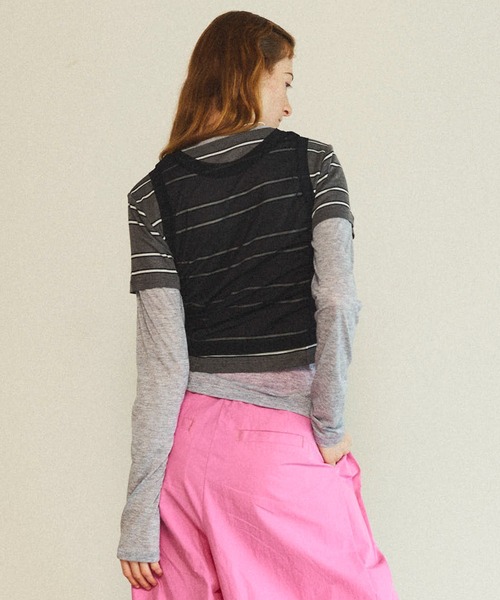 MAISON SPECIAL tシャツ Multiway Layered Tops/マルチ