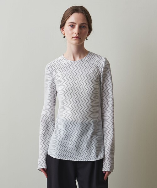 ブラウス シャツ 「Steven Alan」ジグザグ プリント ブラウス レディース