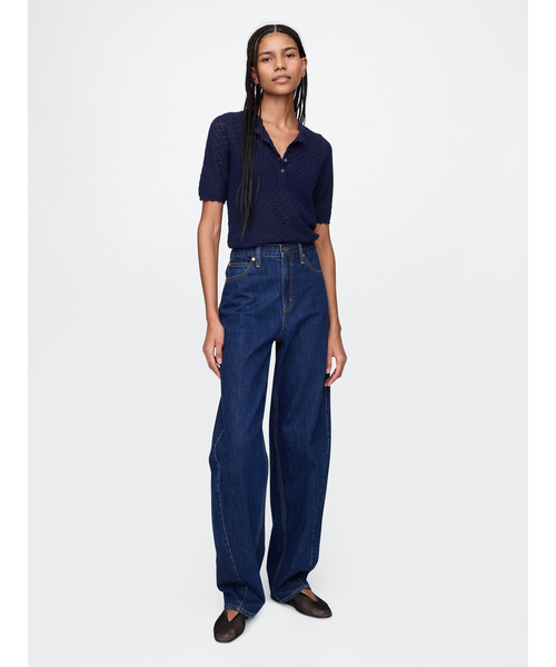 GAP（ギャップ） ニット セーター リネンブレンド ポインテール