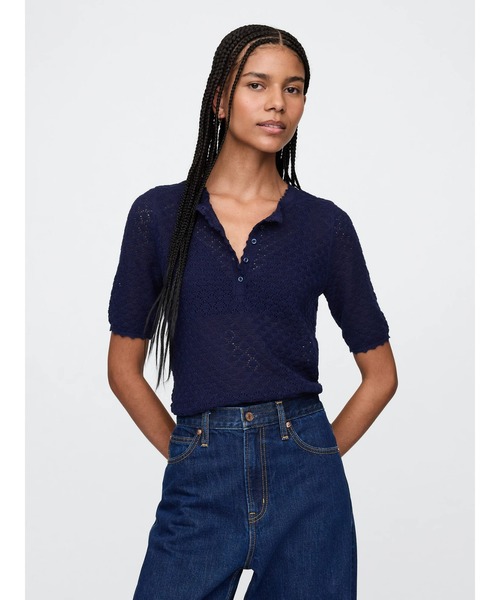 GAP（ギャップ） ニット セーター リネンブレンド ポインテール
