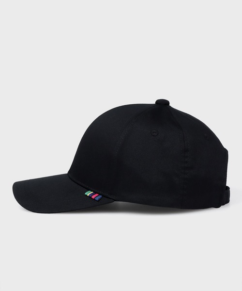 Paul Smith ポールスミススポーツストライプテープタブキャップ ブラック PS Paul Smith キャップ 帽子 「限定」スポーツストライプテープ