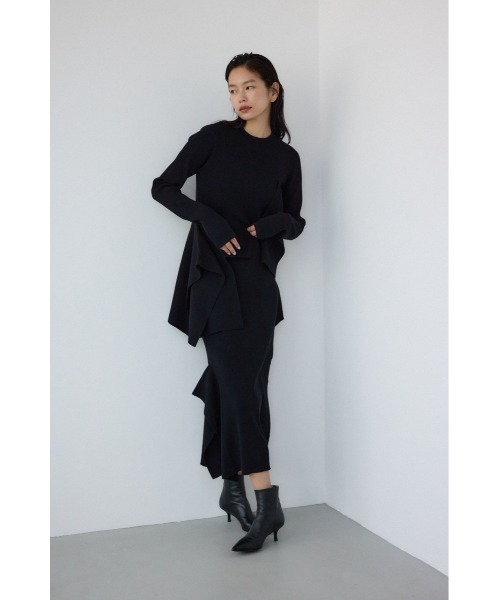 PLUS（AZUL BY MOUSSY） ワンピース 「PLUS」アシンメトリーレイヤード