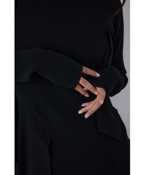 PLUS（AZUL BY MOUSSY） ワンピース 「PLUS」アシンメトリーレイヤード