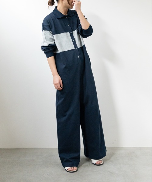 hwyl オールインワン カットポロジャンプスーツ レディース