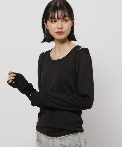 tシャツ タンクレイヤードカットソー レディース niko and… tシャツ タンクレイヤードTシャツ レディース