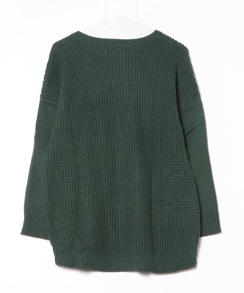 「BEAMS HEART」 長袖ニット - グリーン レディース_画像2