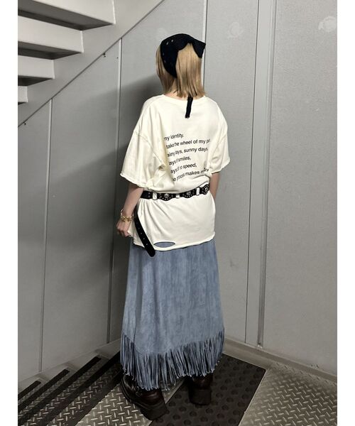jouetie（ジュエティ） スカート フリンジスリットストレートスカート
