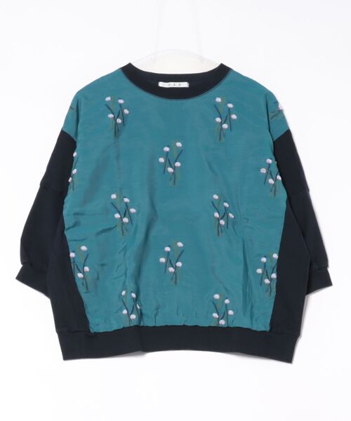 tシャツ スノードロップカットジャカード＋ガーゼ天竺ドルマンカットソー レディース