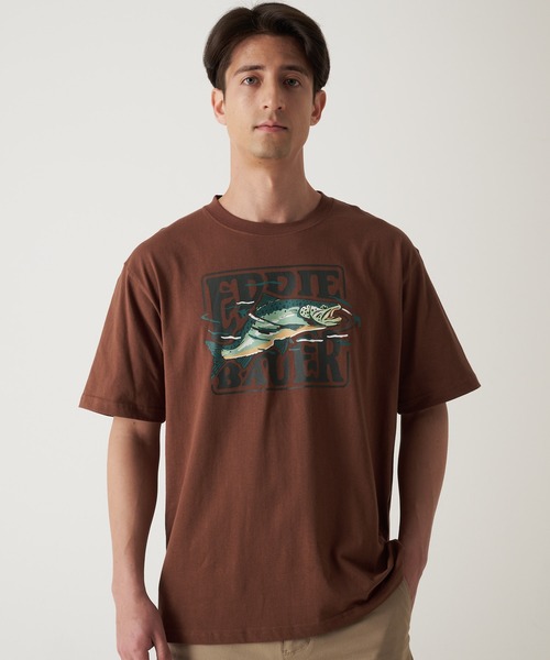 Eddie Bauer（エディーバウアー） tシャツ グラフィックプリント T