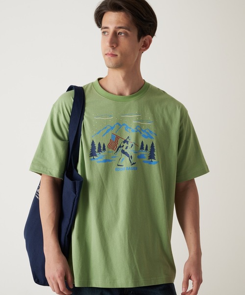Eddie Bauer（エディーバウアー） tシャツ グラフィックプリント T