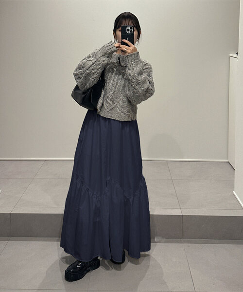 未使用★3点UTAAスカートＬ　バイザー付き KOBE LETTUCE スカート 「 yuiさんコラボ 」バイアス切替えギャザー