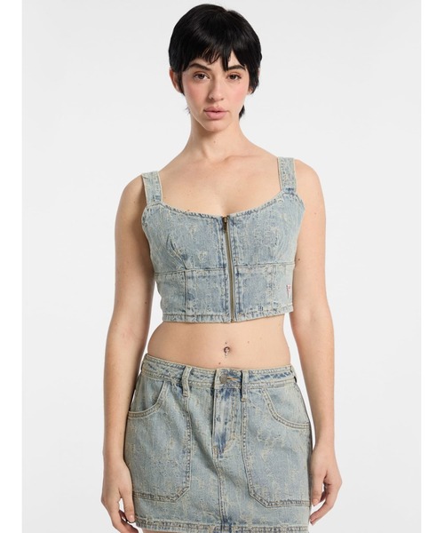 GUESS Originals Zip Bustier トップス レディース