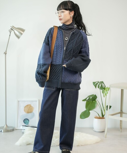 FREAK'S STORE（フリークスストア） ニットカーディガン フリ- オフ