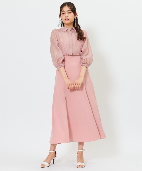 AND COUTURE（アンドクチュール） セットアップ 夏 シアーシャツ