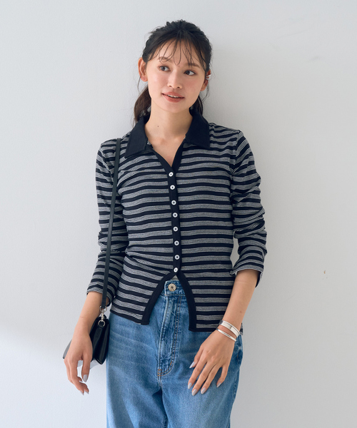カーディガン Robert P. Miller/Light Prib Cardigan レディース Robert P. Miller カーディガン 「Robert P.Miller / ロバート