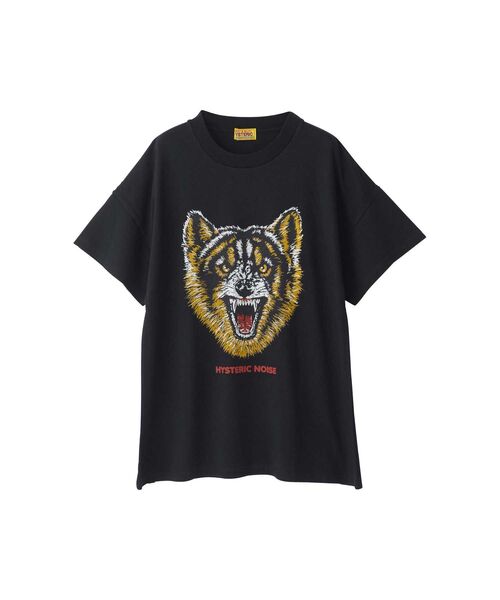 HYSTERIC GLAMOUR ヒスガール　半袖Tシャツ 【FREE】ブラック HYSTERIC GLAMOUR 「HYSTERIC GLAMOUR」 半袖Tシャツ FREE