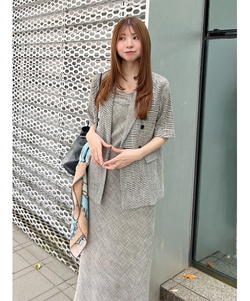 SNIDEL スナイデル サイドタックＩラインキャミワンピース 新品タグ付き✨】SNIDEL/スナイデル サイドタックIラインキャミ