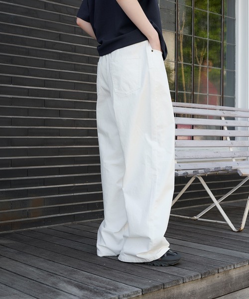Regen Glanz パンツ wide buggy cotton pants/ワイドバギーコットン