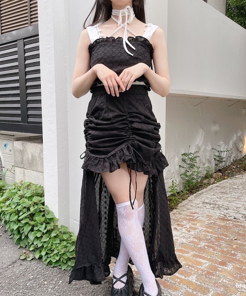 lilLilly♡完売ビスチェ lilLilly（リルリリー） コットンレースビスチェキャミトップス