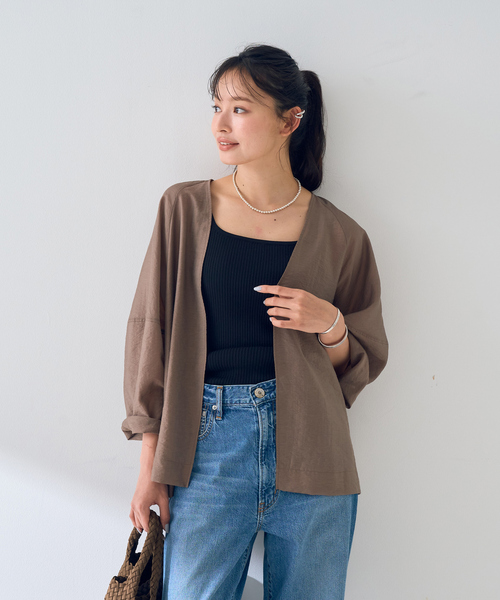 Rouge vif Anna ブラウス シャツ はおりシアーシャツジャケット