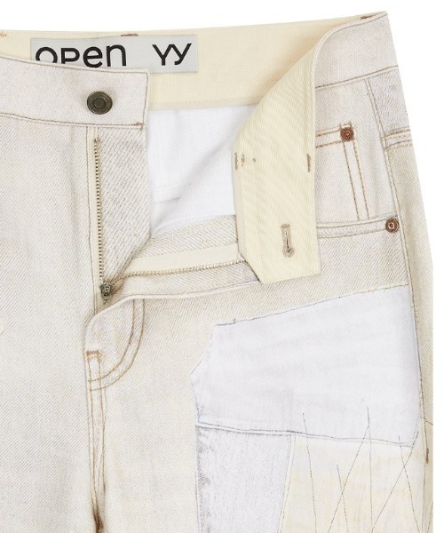 OPEN Yy パンツ YY/オープンワイワイ/PATCHWORK EFFECT LOOSE