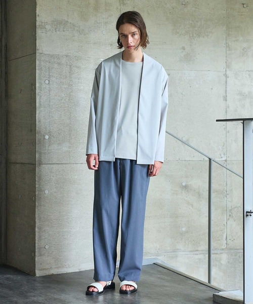 ユナイテッドトウキョウ　ブルーカーディガン Dry Air Light サマーカーディガン(1 BLUE GREY): : メンズ