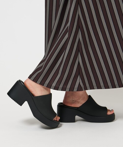 CROCS★BROOKLYN SLIDE スライドサンダル プラットフォーム4.5cm crocs サンダル 「crocs」BROOKLYN スライドヒール レディース
