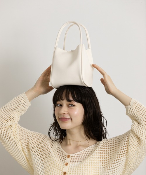 Lunea ハンドバッグ 3wayフェイクレザーミニバッグ/ポーチ＆2種類の