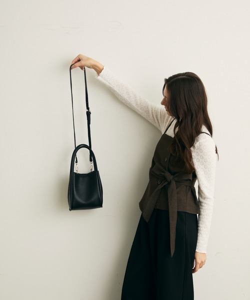 Lunea ハンドバッグ 3wayフェイクレザーミニバッグ/ポーチ＆2種類の