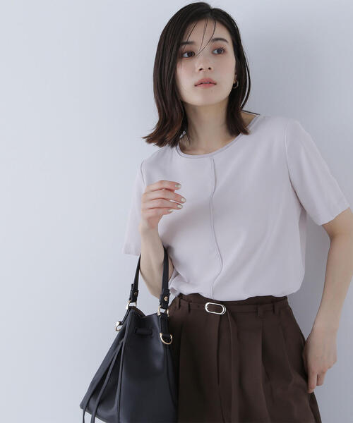 NATURAL BEAUTY BASIC ブラウス シャツ シフォンラインT