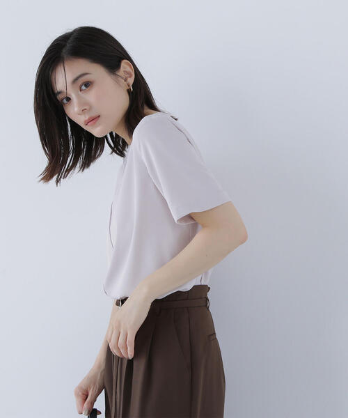 ブラウス シャツ always natural「ブラウス」 レディース NATURAL BEAUTY BASIC ブラウス シャツ シフォンラインT
