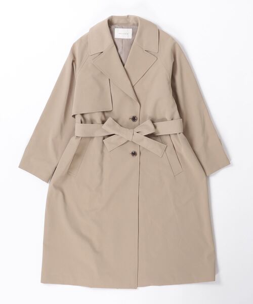 ナノユニバース　カシミヤ混　ベージュ ダブルブレスト トレンチコート SETUP7（セットアップセブン） トレンチコート コート 「SETUP7